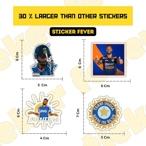 Image of Pack of 35 Random Cristiano Ronaldo Stickers for Laptop /Mobile /Mobile /Journal /Diary /Guiatar etc. (Pack of 35) (Hardik Pandya)