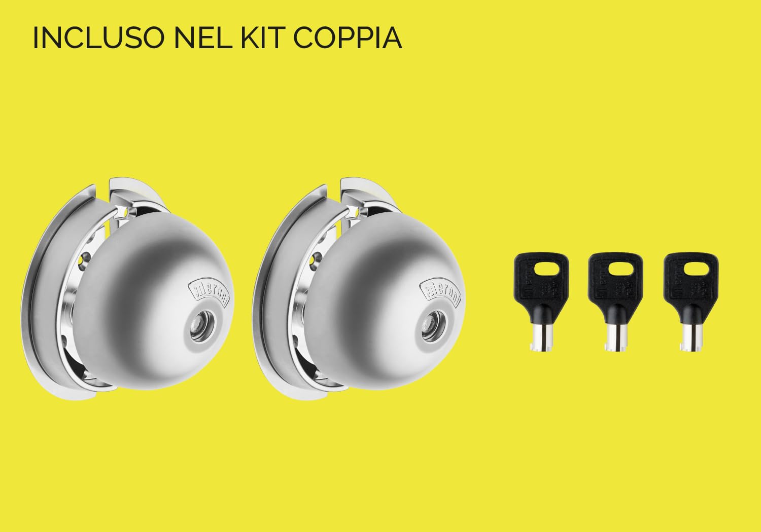 UFO Serratura di Sicurezza per Vano di Carico Furgoni, Nickel Opaco