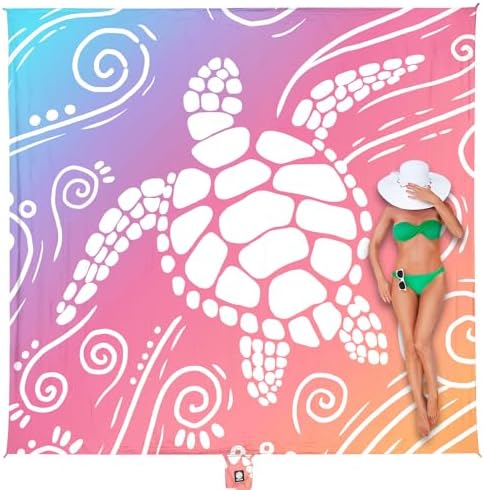 WEKAPO Beach Blanket Waterproof Sandproof Oversized Extra Large S...