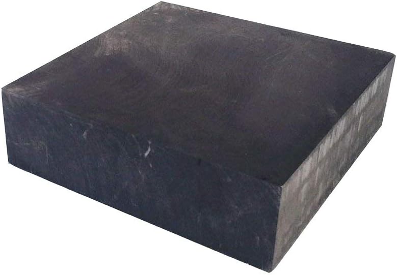 OTOOLWORLD 99.9% Purity Graphite Ingot Block EDM Graphite Plate Milling Surface (100MMx100MMx30MM)