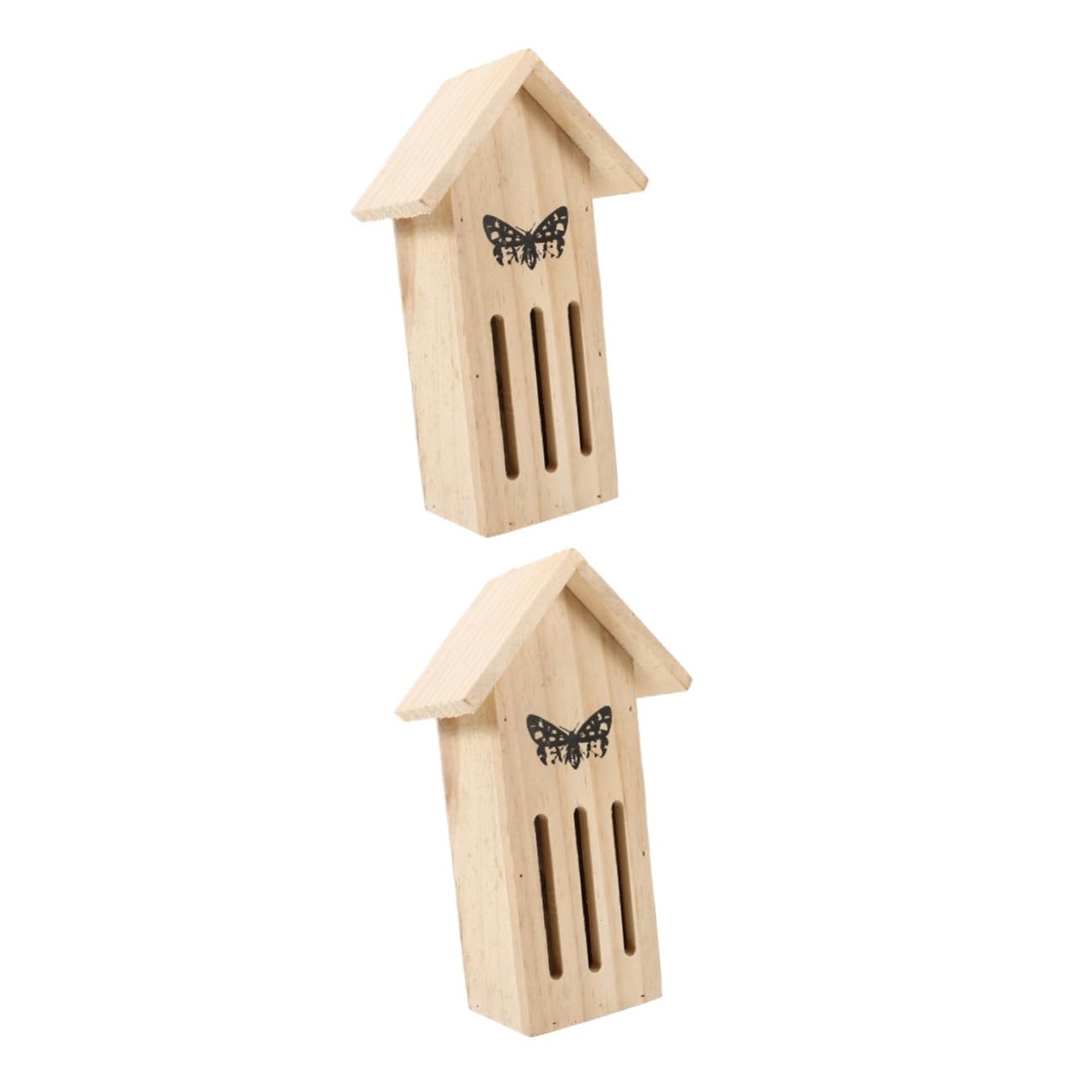 HANABASS 2stücke -Butterfly Feeder Und Insektenhotel Für Außenbereich Wetterfestes Natürliches Schmetterlingshaus Für Garten Einfache Installation Freundliches Material Attraktives