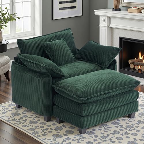 Sillón Oversized Corduroy Verde