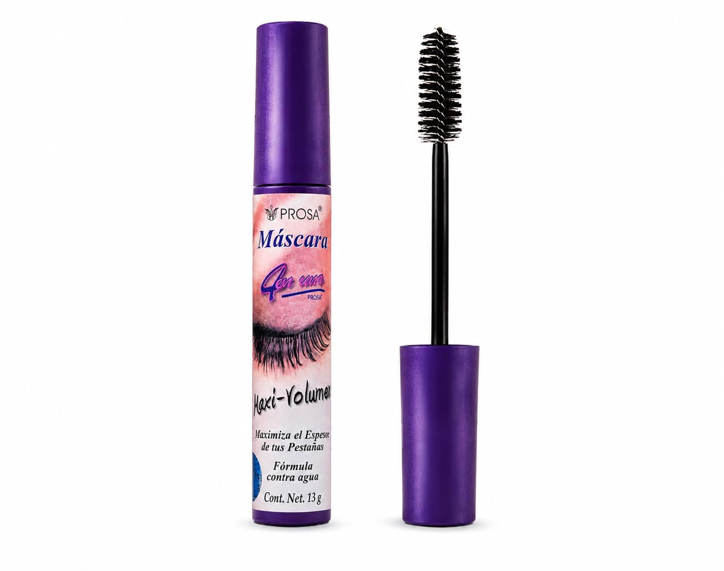 Prosa 4 IN 1 Maxi-Volume Mascara by Prosa black 0.39 Ounce (Pack of 1)