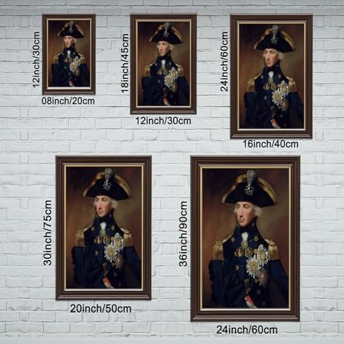 Impression sur toile d'Horatio Nelson de Lemuel Francis Abbott 40x61 cm - 2