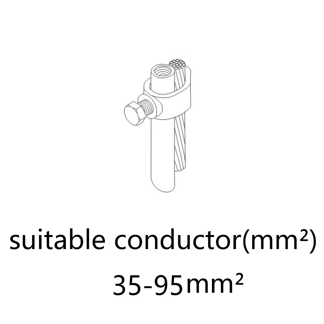 Nucraft Tiefenerder Erder Erdung Staberder Ø20mm Kohlenstoffstahl，0.2MM Rotkupfer Beschichtung mit Klemme SET 1M 3M 4M Zusammensetzung (SET 3M Ø20 3x1000mm)
