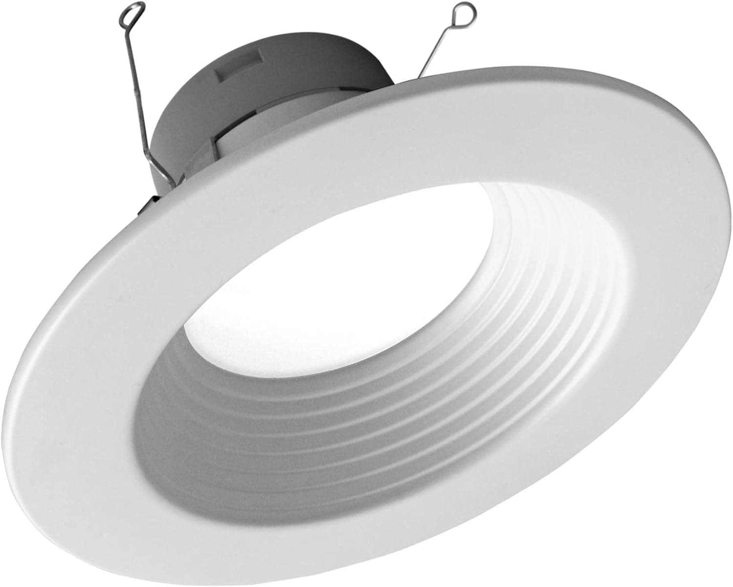 NICOR DLR566121203KWHBF DLR56(v6) 5/6-inch White 1200 Lumen 3000K Recessed LED Downlight with Baffle