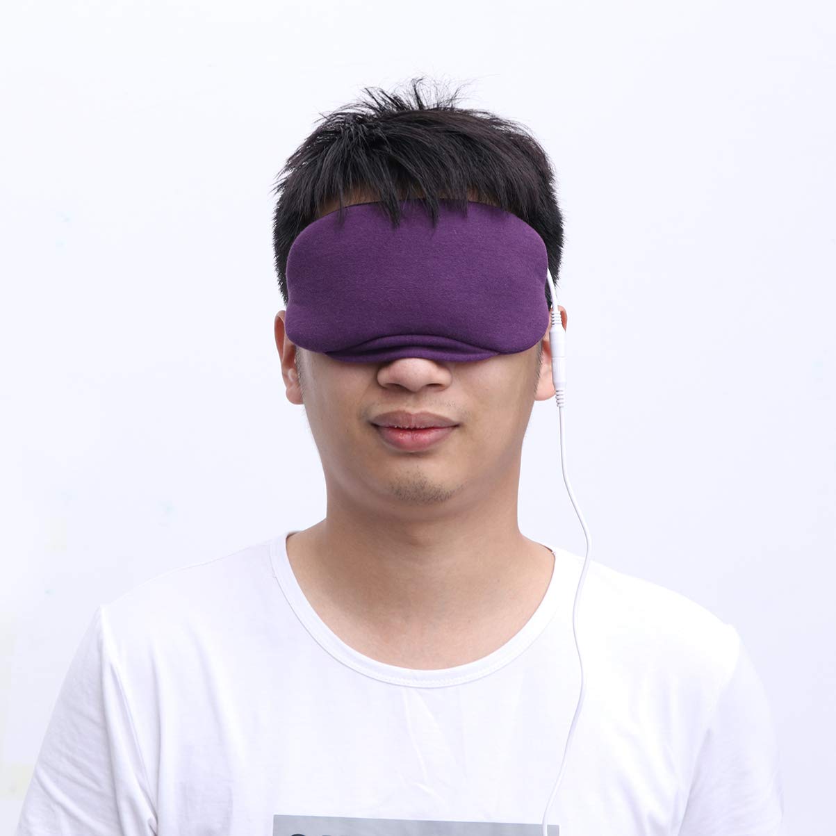 USB Dampf Augenmaske Lila Gewebe für Schlaf und Augenpflege