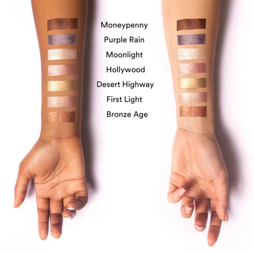 Gen See Mixed Media Metallic Liquid Eyeshadow, Purple Rain – High Shine Molten Metal Eye Color, Featherlight Full Coverage Shimmer, Multi-Use Highlight Makeup, Vegan Cruelty-Free, Made in Italy - Image 2