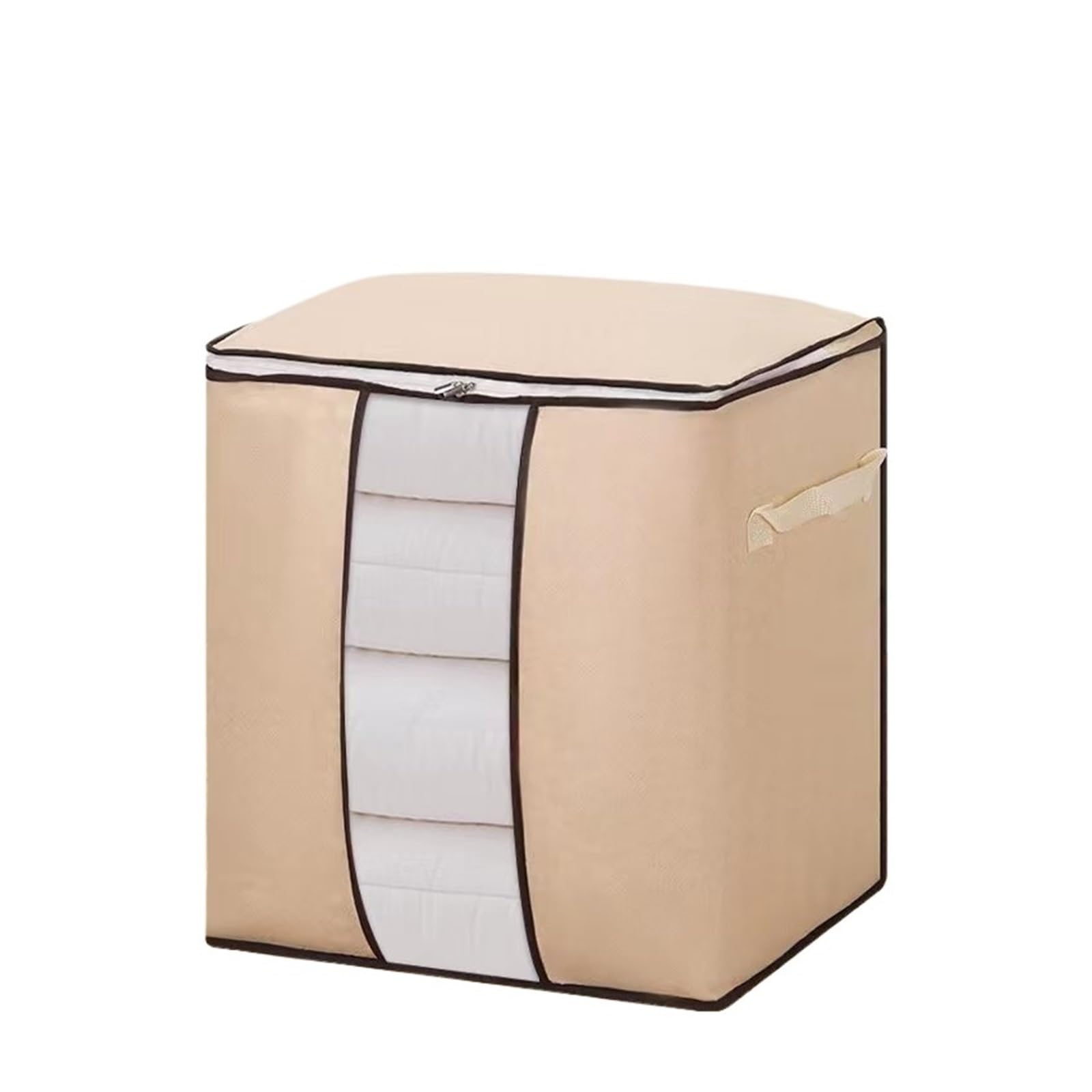 DSFIHJO 3PCS Clothes Storage Bins Foldable Closet Organizer Storage Containers With Handles Thick Fabric For Clothing Blanket(Orange2)