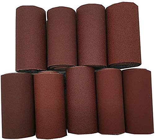 Sarrah Exclusive Silicon Carbide-Aluminium Oxide 50 60 80 100 120 150 180 220 320 Grit, 4-inch Wide Sand Paper Emery Cloth Roll for Grinding Polishing Wood Working Metals Automotive (9 m)