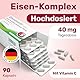 Glycowohl® Eisen-Komplex duodenal hochdosiert mit 4 verschiedenen Eisenformen + Vitamin C - laborgeprüft mit Zertifikat - vegetarisch - 90 Kapseln
