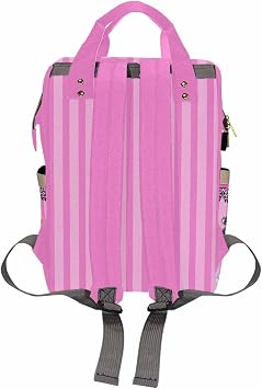 Diaper Bag Backpack, Custom Baby Bag for Mom Dad Sister Brother Best Friend Wife Husband, Pink Personalized Diaper Bags with Name, Large Capacity Backpack