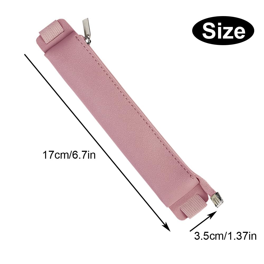 JIARIENBAO 2 Pcs Pen Holder Notebook Pen Pouch PU Leather Pen Pouch Holder Pencil Pocket Case Organizer for Pen Pencil Stylus Pen of Tablet Notebooks Office School Outdoor Travel Gifts - Image 4