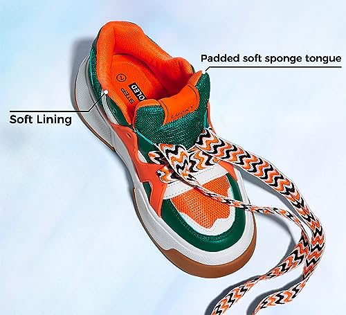 LUCKY STEP Women’s Platform Fashion Sneakers Lace up Casual Faux Leather Comfortable Thick Sole Tennis Walking Shoes3