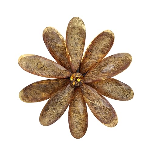 Image of Acrylic Flower-Shape Brooch Pin for Women Statement Brooch