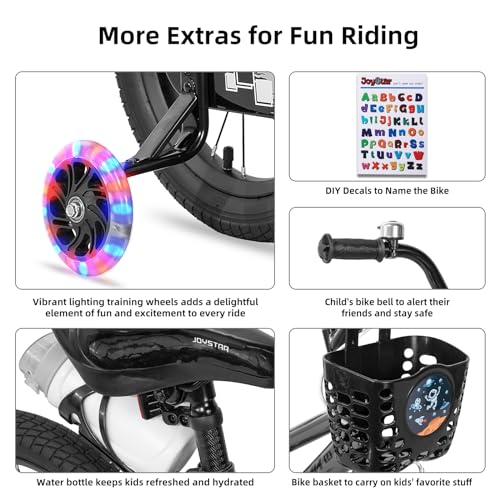 Image of JOYSTAR Pluto 12-20 inch Kids Bike with Light Up Training Wheels
