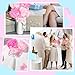 Pickmesh 24 Sets Baby Shower Party Favors, 30g Loofah Sponge Bulk with Tags Kit, Table Centerpieces for Boys Girls Baby Shower Gender Reveal Party Game Prize Return Gift (Pink)