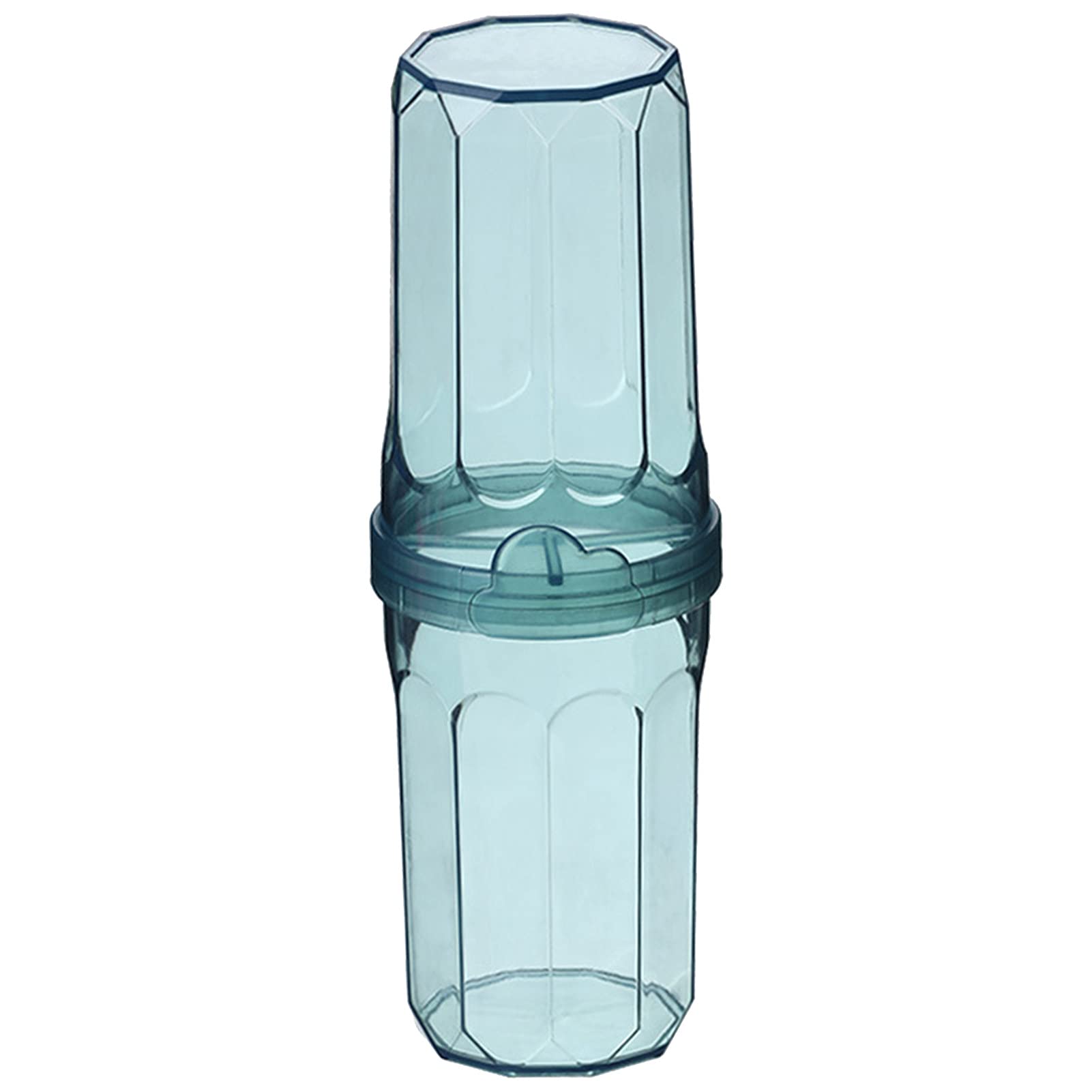 Ayyufe Bathroom Storage Organizer,Toothbrush Storage Translucent Easy to Carry Large Capacity Toothbrush Household Storage Cup for Travel Toothbrush Case