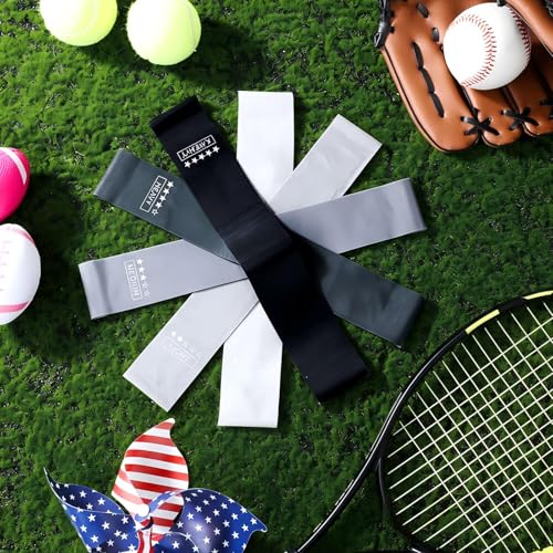 Image of Deekin 20 Pcs Resistance Bands for Women Men 10-115 Lbs 5 Different Resistance Levels Loop Exercise Bands for Leg Working Gym