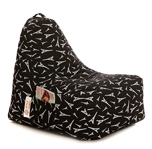 Image of Style Homez Hackey Cotton Canvas Abstract Printed Bean Bag XXL Size Filled with Beans Fillers