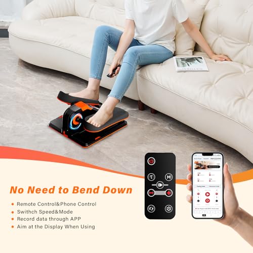 TODO Mini Under Desk Elliptical Machine with APP, Auto&Manual Mode, 7 Levels Resistance, 7 Adjustable Speed, Pedal Exerciser Exerciser for Home & Office - Image 5