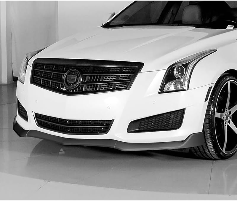 STAY TUNED PERFORMANCE ABS Material GT-Style Front Bumper Lip Body Kit Spoiler Splitter Compatible with 2013 2014 Cadillac ATS (Matt Black)