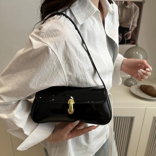 Small Shoulder Bag for Women Leather Underarm Hobo Bag Classic Handbag Retro Clutch Bags4
