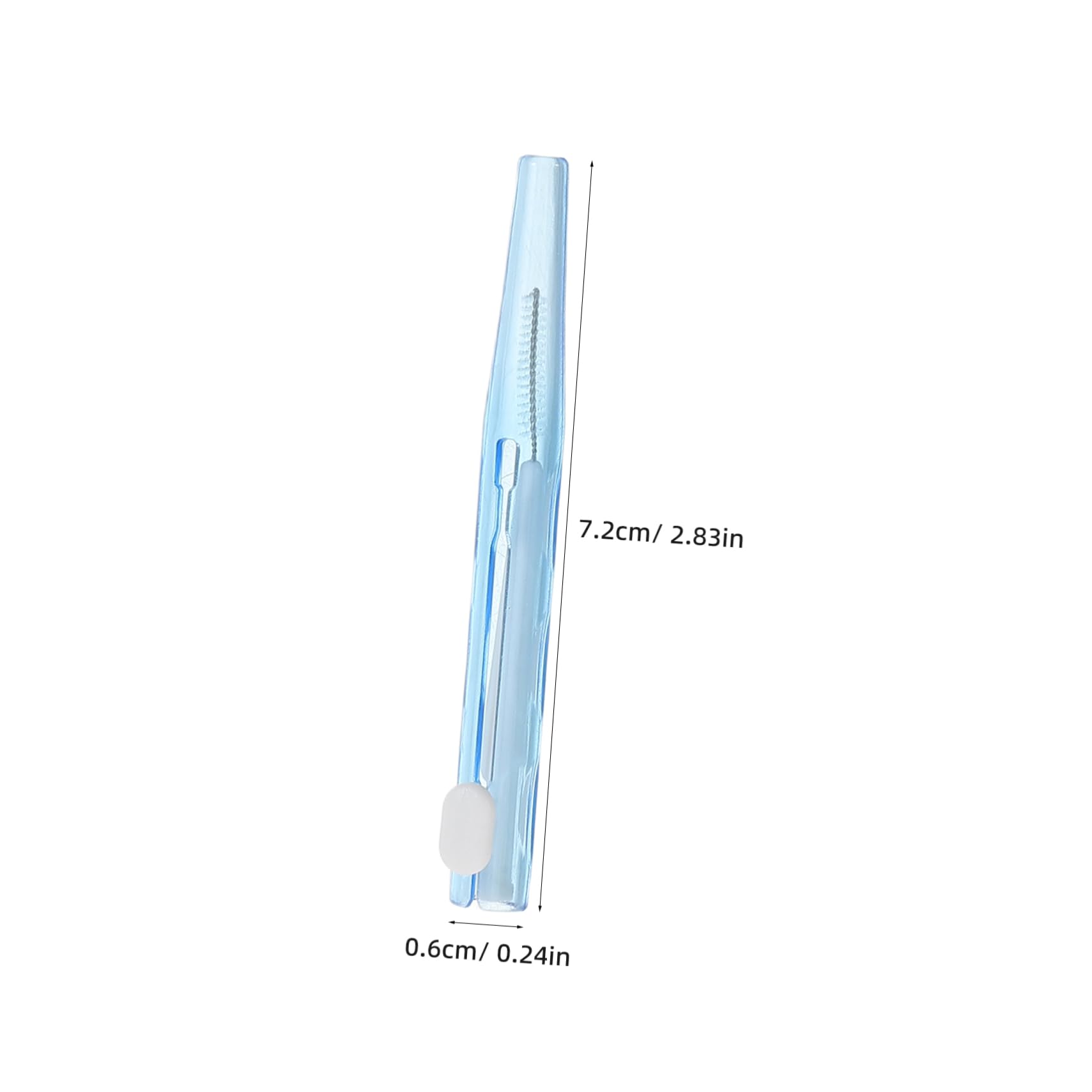 KOMBIUDA 40pcs Interdental Brush Picks for Braces Soft Bristles for Tooth Cleaning Ergonomic Handle for Easy Control for Home Travel and Office Use