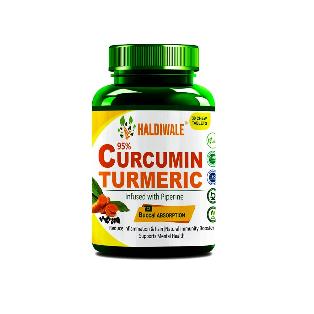 HaldiWale Curcumin Chewable Tablet 550mg Turmeric Extract with