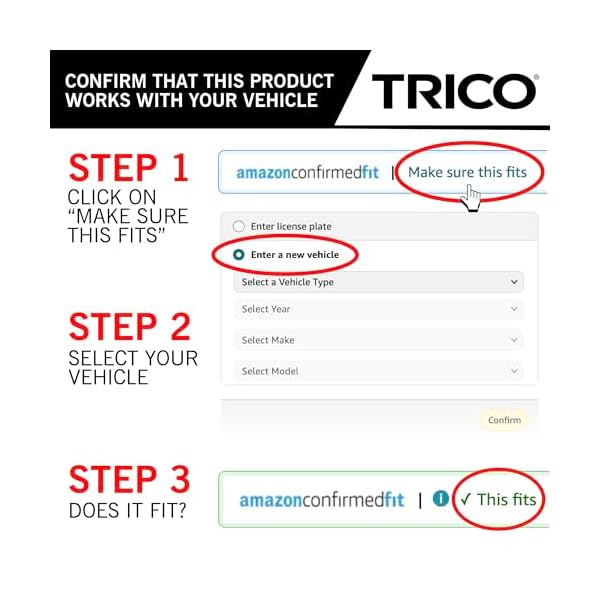 TRICO Silicone Ceramic™ (90-220) 22 inch Automotive Replacement Windshield Wiper Blades For my Car, Ceramic Coated Silicone Super Premium All Weather Beam Blade for Select Vehicle Models - Image 3