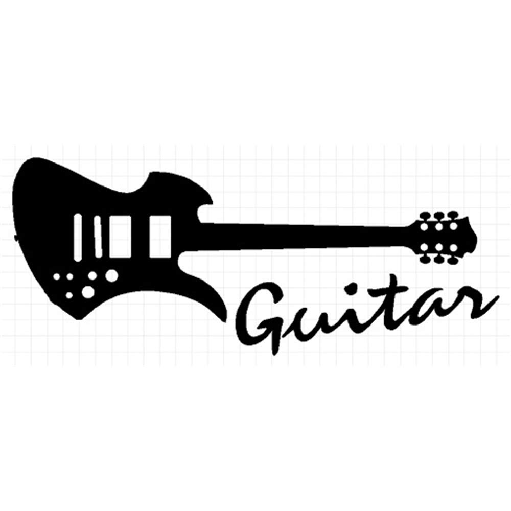 Amazon | ギター モッキンバード シルエット 楽器ステッカー (縦横 7cm