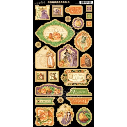 Graphic 45 an Eerie Tale Decorative Chipboard