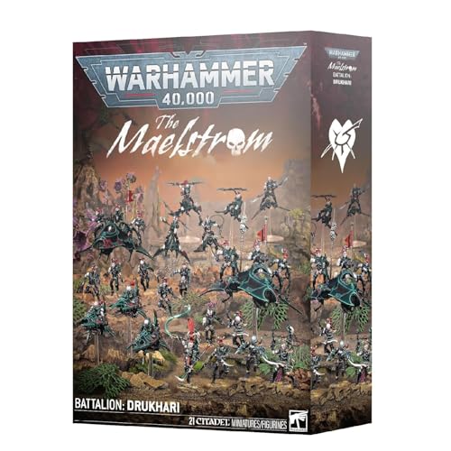 Warhammer 40 000 The Maelstrom Battalion Drukhari 21 Miniatures Succubus Venoms Reavers Hellions Wyches