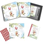 Winnie the Pooh Calendar 2026 Gift Box set of Calendar, A5 Diary & Pen with FREE Organising Stickers Included