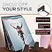 KAIU Vinyl Record Storage Holder - Stacks up to 30 Albums, 7 or 12 inch - Solid Wood Stand with Clear Acrylic Ends - Display Your Singles and LPs in This Modern Portable Rack Unit