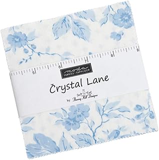 Crystal Lane Charm Pack by Bunny Hill Designs; 42-5 Inch Precut Fabric Quilt Squares