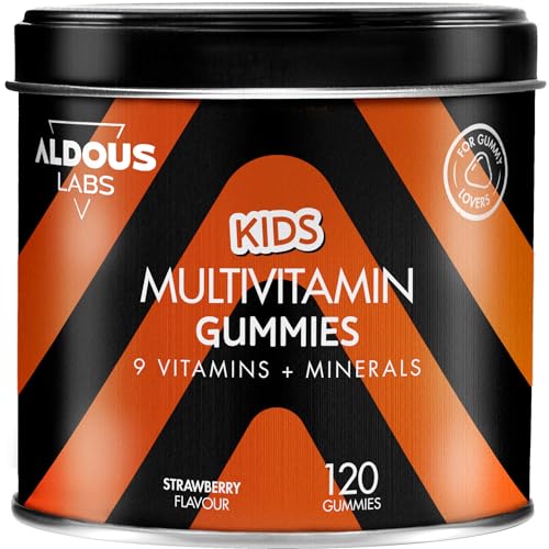 Gominolas Multivitaminas Niños | 120 Gominolas Sabor natural Fresa | 12 vitaminas y minerales |...