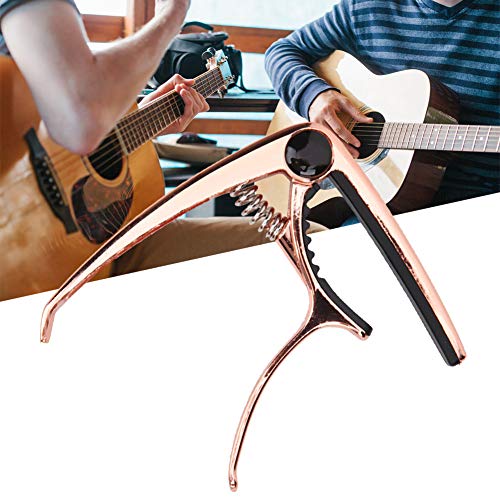 Capodastre en alliage de zinc pour guitare folk, changement rapide pour guitares à 4 à 6 cordes, basse, ukulélé (or rose… - Les Beatles, Paul McCartney, John Lennon, RIngo Starr, George Harrison Capodastre en alliage de zinc pour guitare folk, changement rapide pour guitares à 4 à 6 cordes, basse, ukulélé (or rose… – Image 6