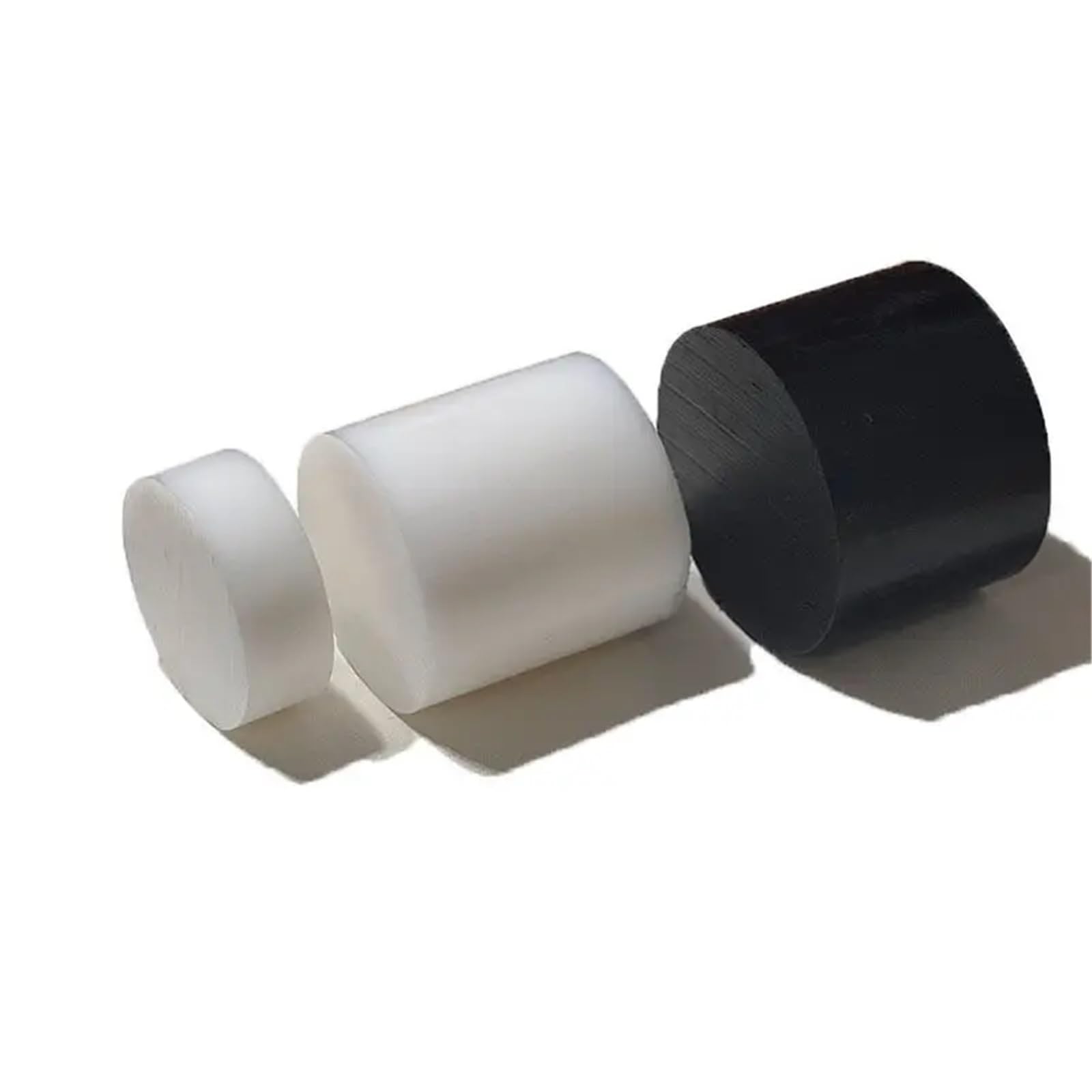 PA6-Nylonstab, massiver Kunststoff, verschleißfeste Verarbeitung, Nullschnitt, 100–500 mm, runde Platte(Black,190x50mm)