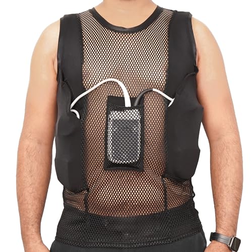 Mens Mesh Tank Top for HeartMate 2 & 3 Breathable Tank Top with Battery Controller Pockets, Ultra-Light Mesh Fabric4