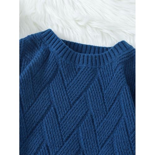 Men Japanese Style Round Neck Couple Sweater Plain Weave Business Casual Tops4