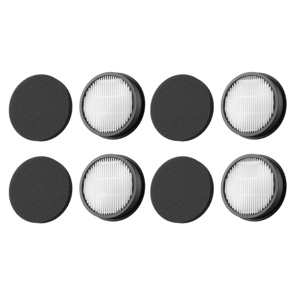Zestaw wymiennych filtrów do odkurzaczy bezprzewodowych, 4 filtry, 4 pady