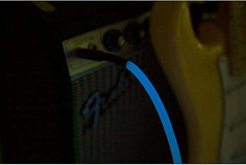 Miniatura 8 de Fender Cable de instrumento que brilla en la oscuridad de la serie profesional, rectorecto, azul, 10 pies