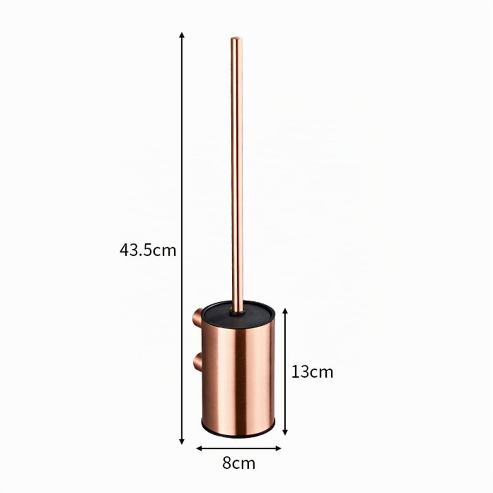 perfk Juego de cepillos y Soportes para Inodoro, Juego de Estropajo de Limpieza Profunda, Accesorios de baño compactos y prácticos de Secado rápido para, Oro Rosa