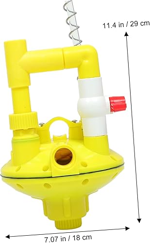 Miniatura 2 de FUNOMOCYA 1 unidad regulador de pollitos, accesorios de corrida de pollo, suministros de pollo, alimentador automático de agua para aves de corral,