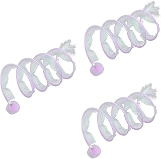 ABOOFAN 3 Pçs Túnel De Gato Dobrável Túnel De Gato Dobrado Brinquedos Para Animais De Estimação Túnel De Gato Dobrável Pequeno Brinquedo De Gato Auto-Feliz Brinquedos Gatinho Brinquedo De