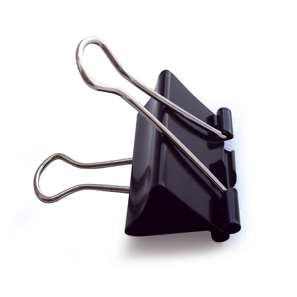 Generic Binder Clip, 41 mm Stainless Steel, Set of 12, Black : Amazon.in:  Office Products