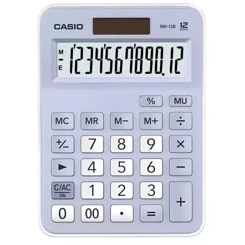 Casio Kalkulator 12 cyfr MX-12B-LB niebieski