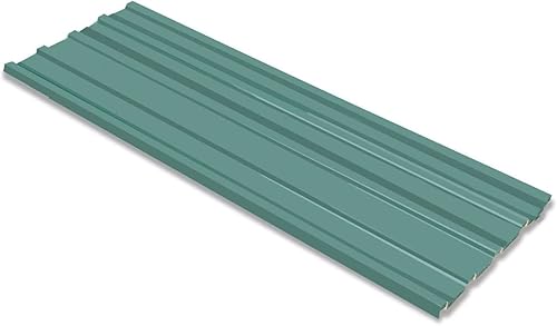 Miniatura 2 de Gecheer Paneles de techo de acero galvanizado, 12 piezas de acero galvanizado, cubierta superior de kiosco, cubierta de repuesto para techo de