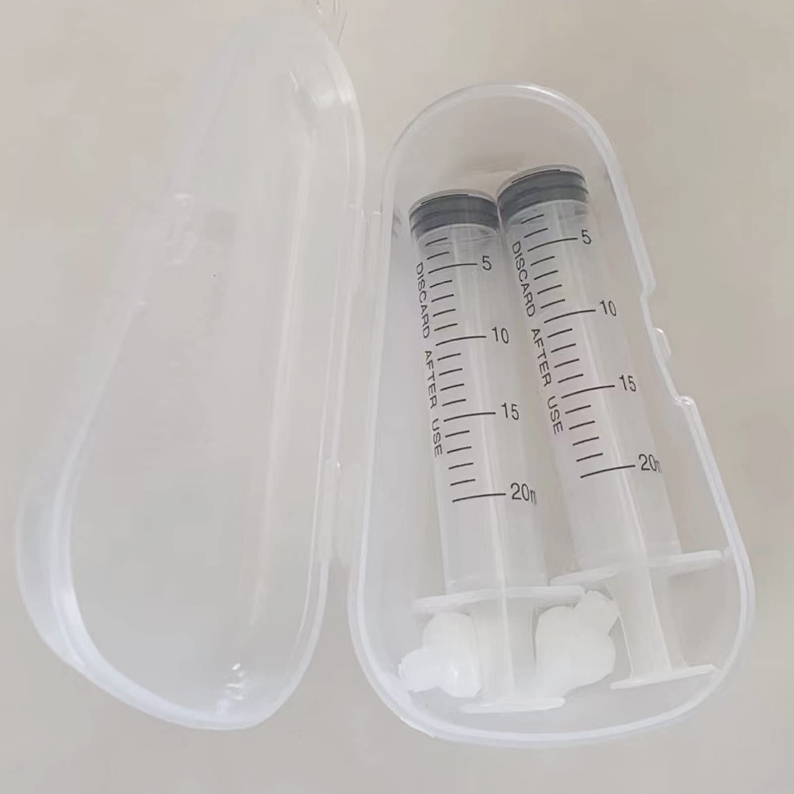 Irygator do nosa dla niemowląt, 2 pudełka, przenośna strzykawka, irygator do nosa, urządzenie do płukania zatok (20 ml)